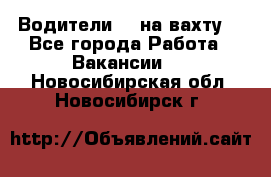 Водители BC на вахту. - Все города Работа » Вакансии   . Новосибирская обл.,Новосибирск г.